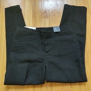 NWT Club Monaco Ali Textured Crop Pant - Black - 4
